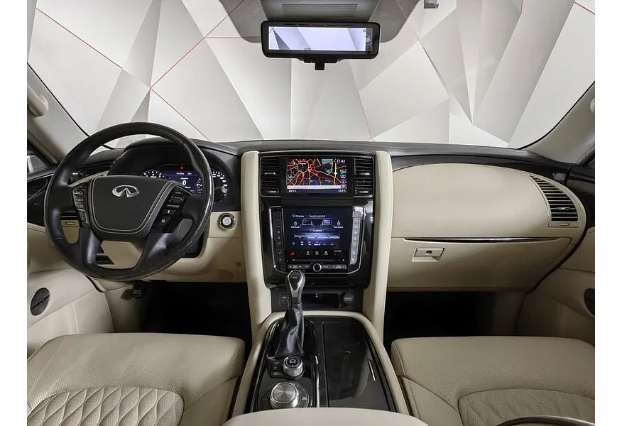 Infiniti QX80 5.6 АТ AWD (405 л.с.) Белый в АВИЛОН. Слайд №14