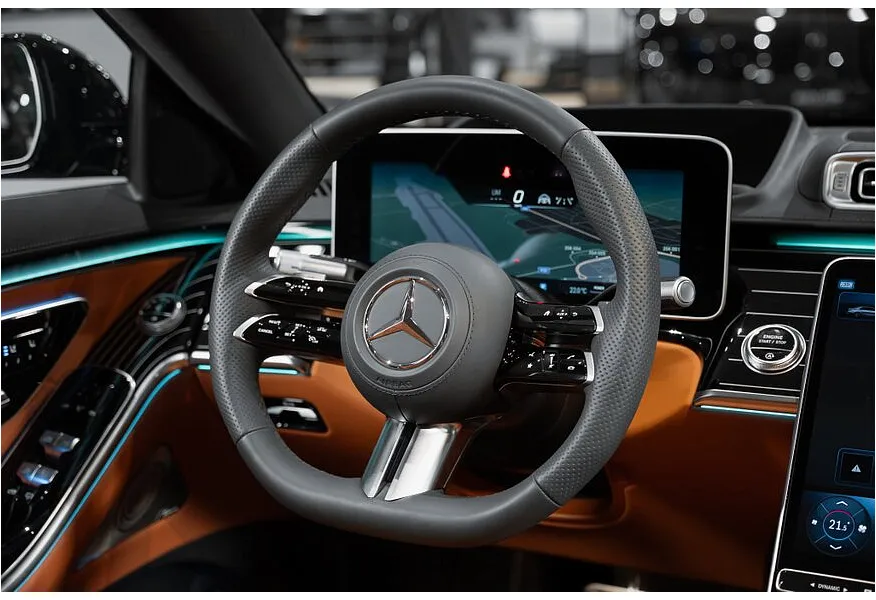 Mercedes-Benz S-Класс S 450 d 9G-TRONIC 4MATIC (330 л.с.) Черный в АВИЛОН. Слайд №13