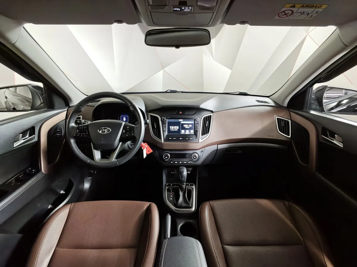 Hyundai Creta 1.6 AT (123 л.с.) Black & Brown + Winter Черный в АВИЛОН. Слайд №14