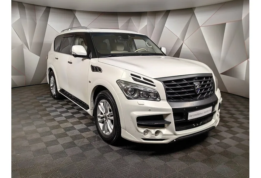 Infiniti QX80 5.6 АТ AWD (405 л.с.) Белый в АВИЛОН. Слайд №3 Infiniti QX80 5.6 АТ AWD (405 л.с.) Белый в АВИЛОН. Слайд №3