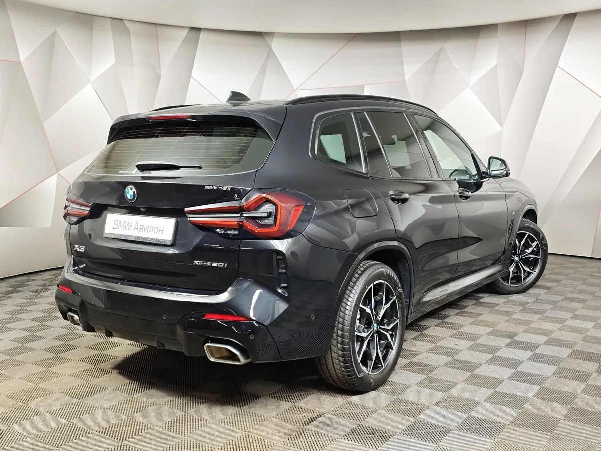 BMW X3 xDrive20i AT (184 л.с.) Черный в АВИЛОН. Слайд №2