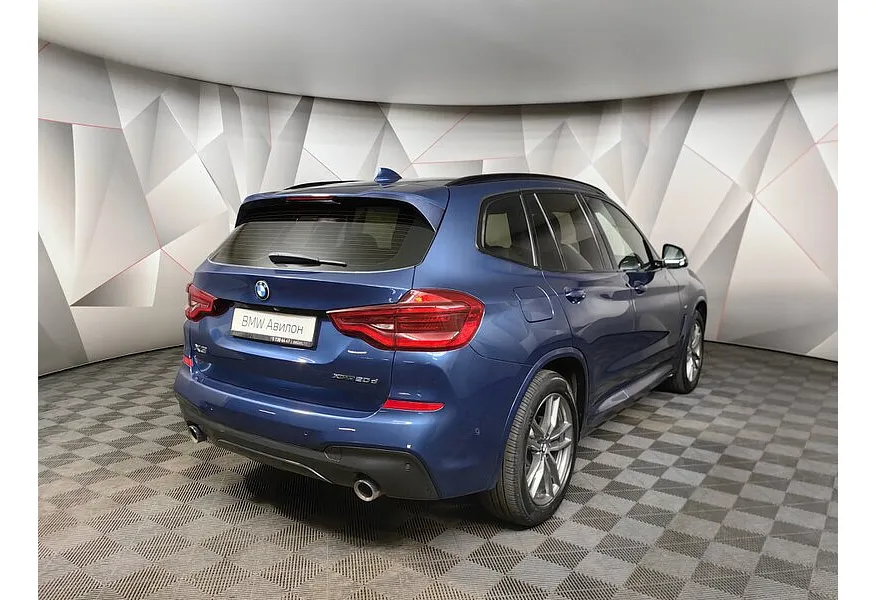 BMW X3 xDrive20d AT (190 л.с.) M Sport Синий в АВИЛОН. Слайд №2