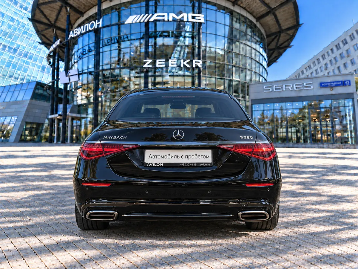 Mercedes-Benz S-Класс Maybach S 580 9G-Tronic 4Matic (503 л.с.) Night Series Черный в АВИЛОН. Слайд №9