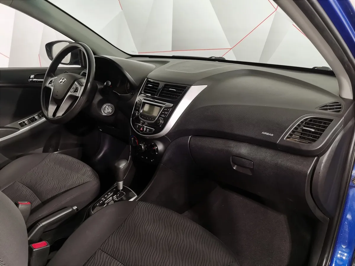 Hyundai Solaris 1.6 AT (123 л.с.) Optima Синий в АВИЛОН. Слайд №11