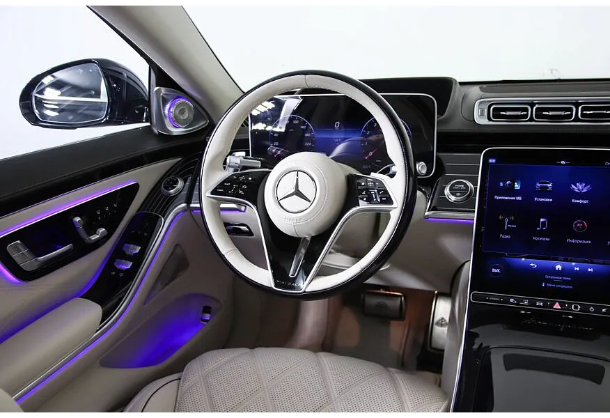 Mercedes-Benz S-Класс Maybach S 580 9G-Tronic 4Matic (503 л.с.) Черный в АВИЛОН. Слайд №8