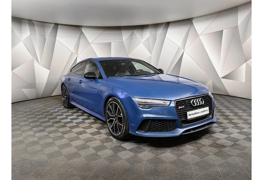 Audi RS 7 4.0 TFSI Tiptronic performance quattro (605 л.с.) Синий в АВИЛОН. Слайд №3
