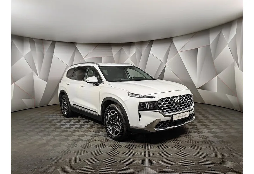 Hyundai Santa Fe 2.2 CRDi AWD 8AT (200 л.с.) High-Tech Белый в АВИЛОН. Слайд №3