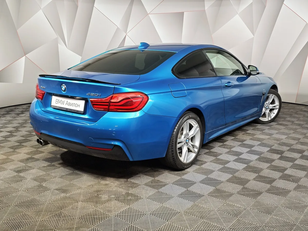BMW 4 серия 420i xDrive AT (184 л.с.) M Sport Синий в АВИЛОН. Слайд №2