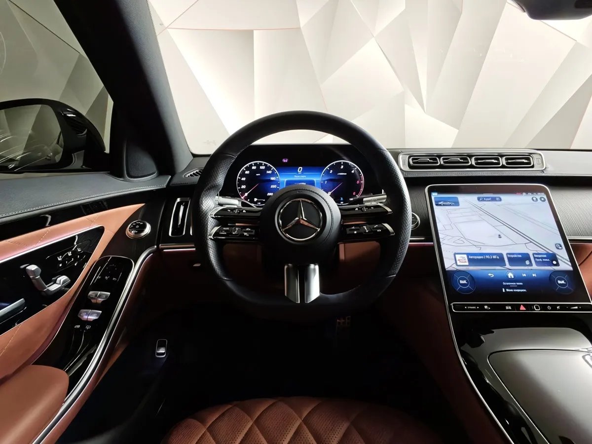 Mercedes-Benz S-Класс S 400 d 9G-Tronic 4Matic (330 л.с.) Premium Черный в АВИЛОН. Слайд №20
