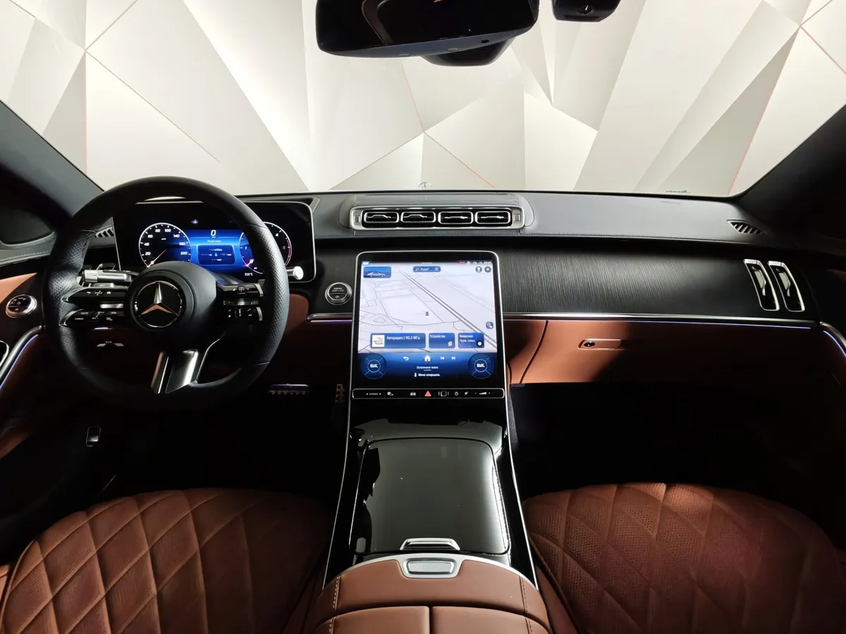 Mercedes-Benz S-Класс S 400 d 9G-Tronic 4Matic (330 л.с.) Premium Черный в АВИЛОН. Слайд №14