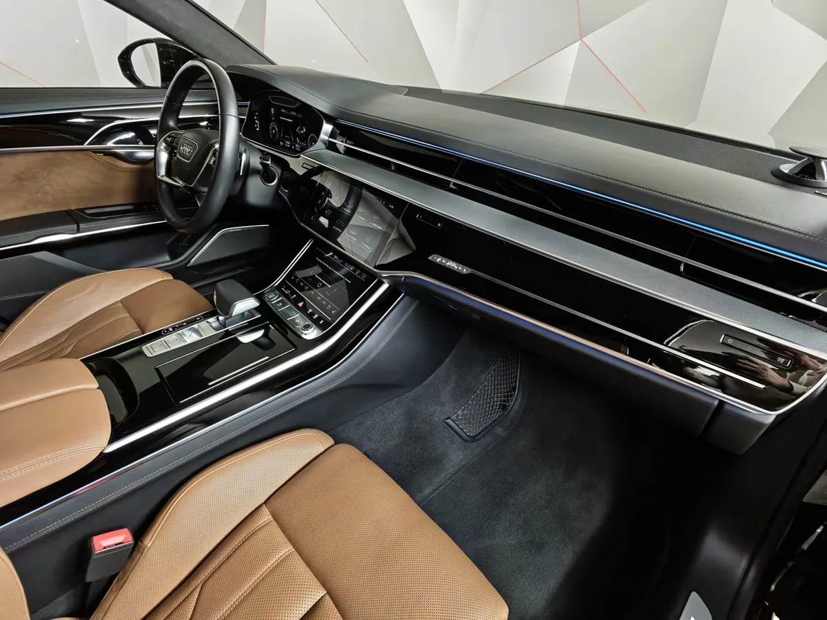 Audi A8 3.0 TFSI L tiptronic quattro (340 л.с.) Серый в АВИЛОН. Слайд №13