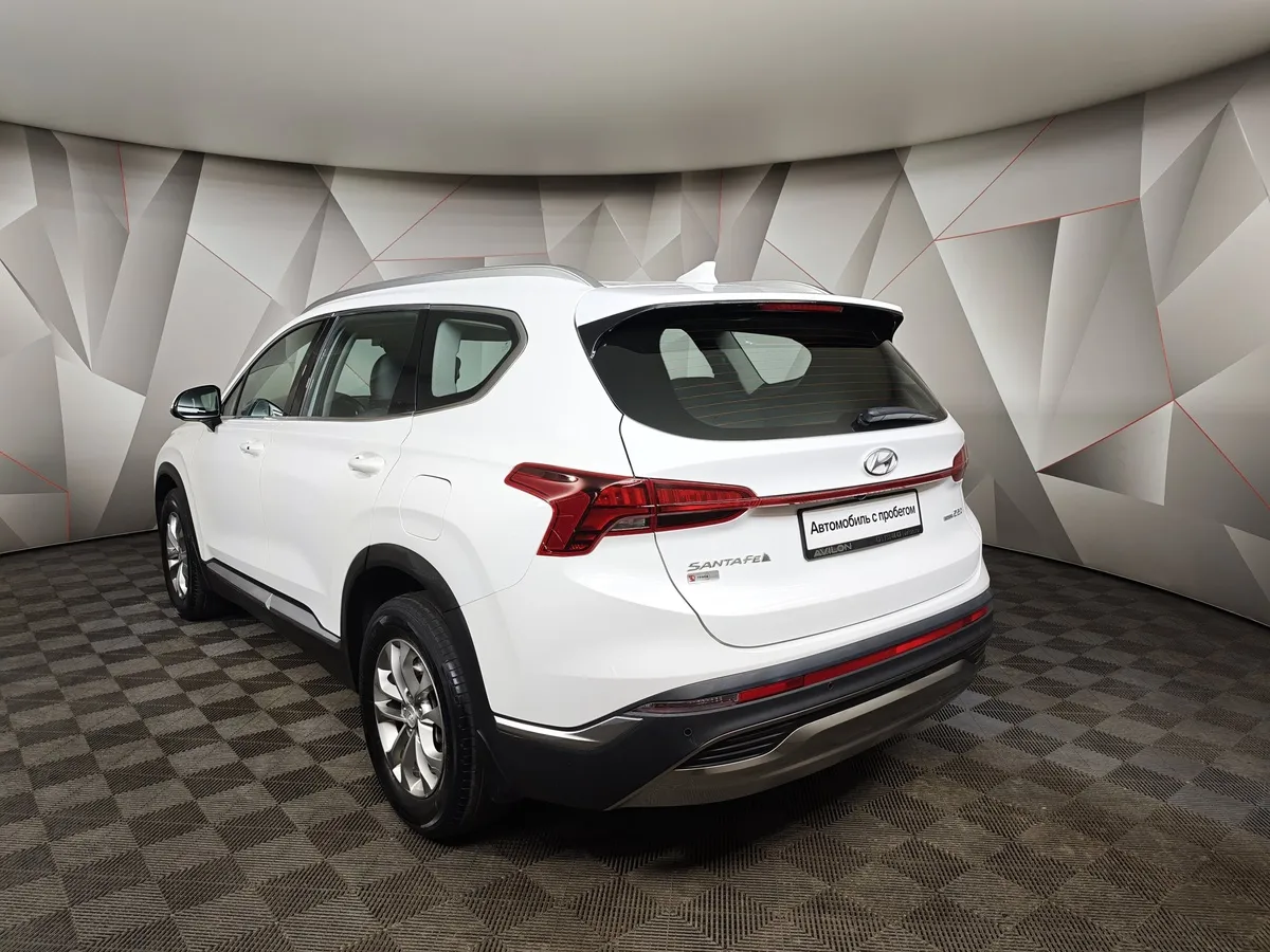 Hyundai Santa Fe 2.2 CRDi AWD 8AT (200 л.с.) Lifestyle Белый в АВИЛОН. Слайд №4