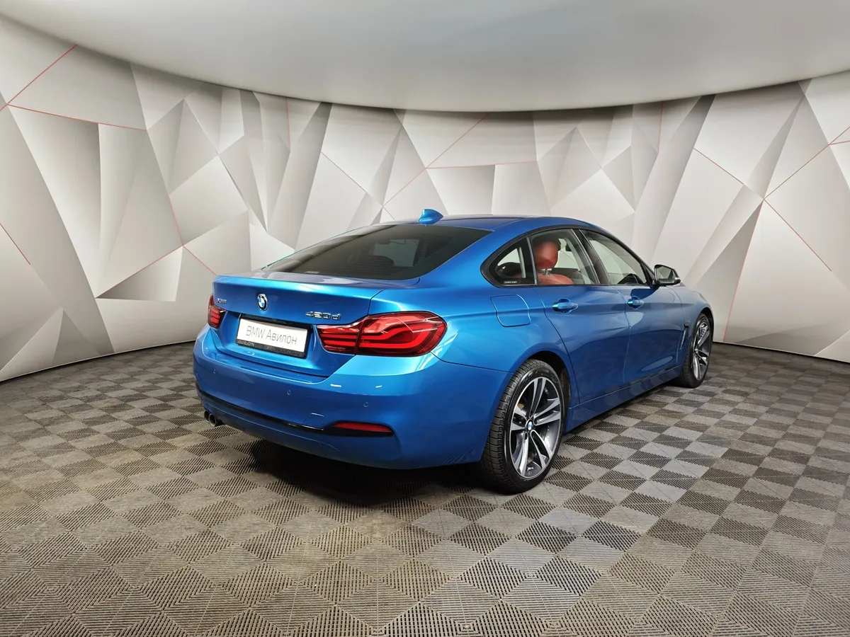 BMW 4 серия 420d xDrive AT (190 л.с.) Luxury Line Синий в АВИЛОН. Слайд №2