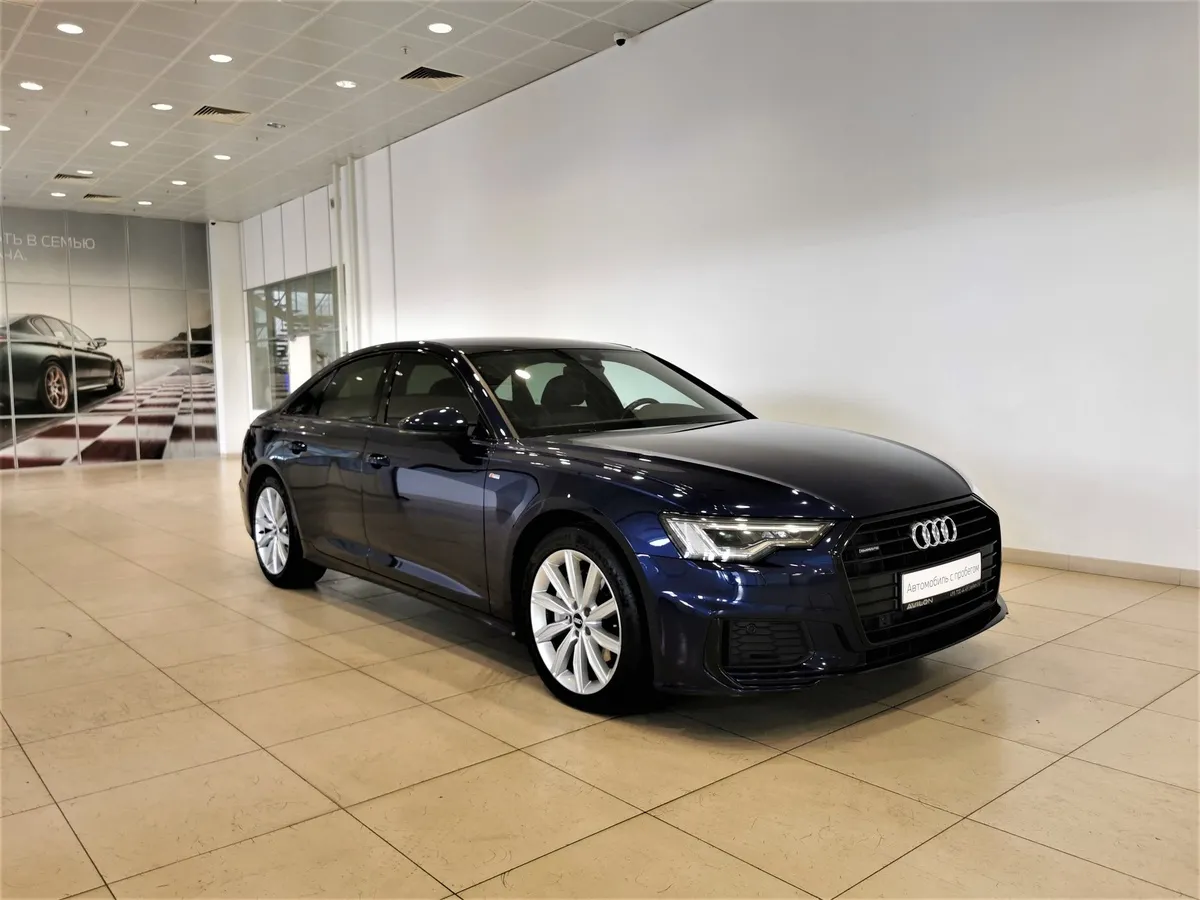 Audi A6 2.0 TFSI S tronic quattro (249 л.с.) Синий в АВИЛОН. Слайд №3
