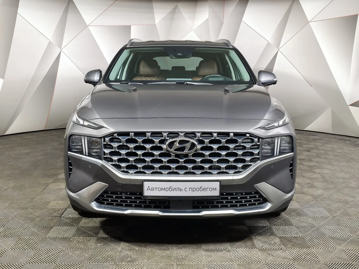 Hyundai Santa Fe 2.2 CRDi AWD 8AT (200 л.с.) High-Tech Серый в АВИЛОН. Слайд №7