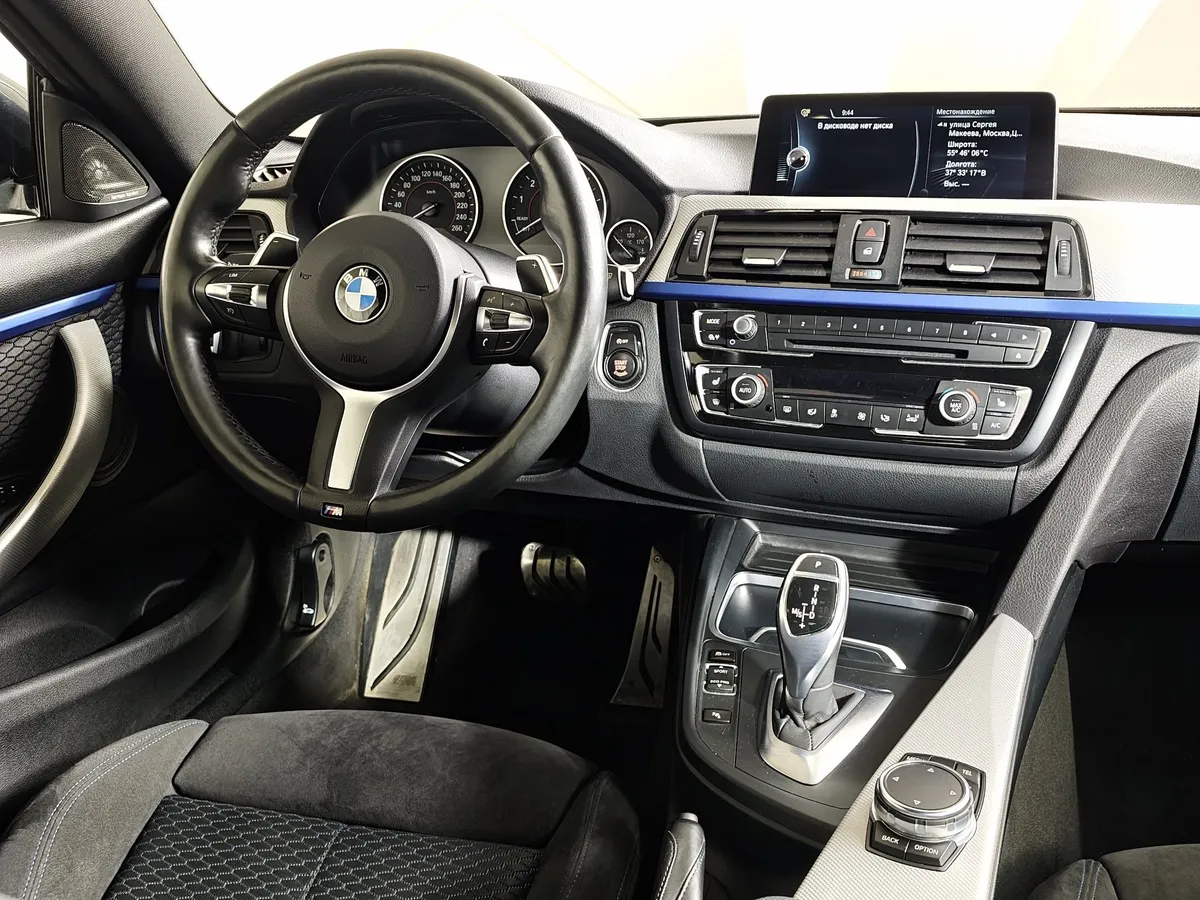 BMW 4 серия 428i xDrive AT (245 л.с.) Черный в АВИЛОН. Слайд №14