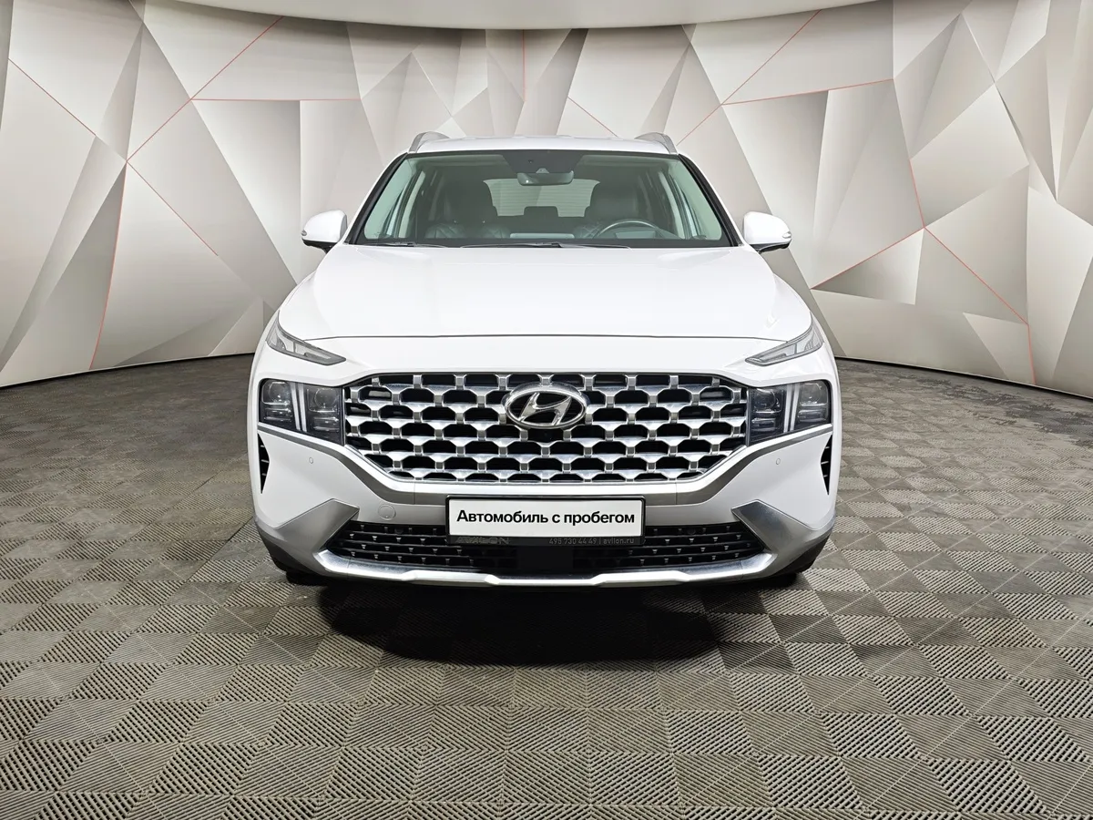 Hyundai Santa Fe 2.2 CRDi AWD 8AT (200 л.с.) High-Tech Белый в АВИЛОН. Слайд №7