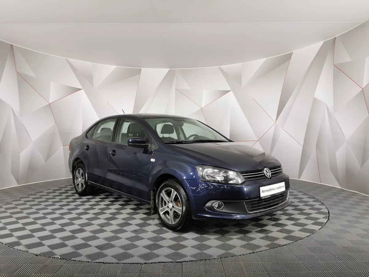 Volkswagen Polo 1.6 MPI AT (110 л.с.) Highline Синий в АВИЛОН. Слайд №3