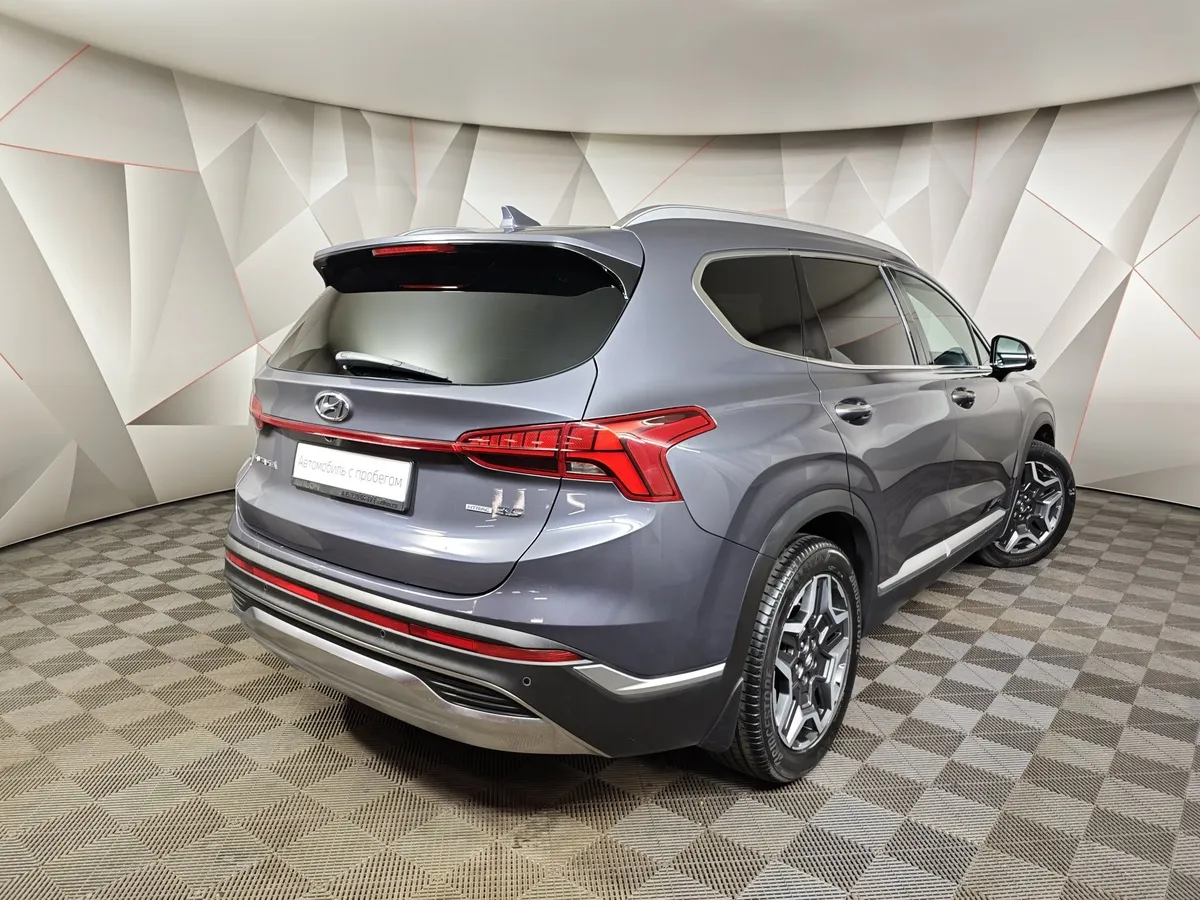 Hyundai Santa Fe 3.5 AWD 8AT (249 л.с.) High-Tech Exclusive (7 мест) Синий в АВИЛОН. Слайд №2