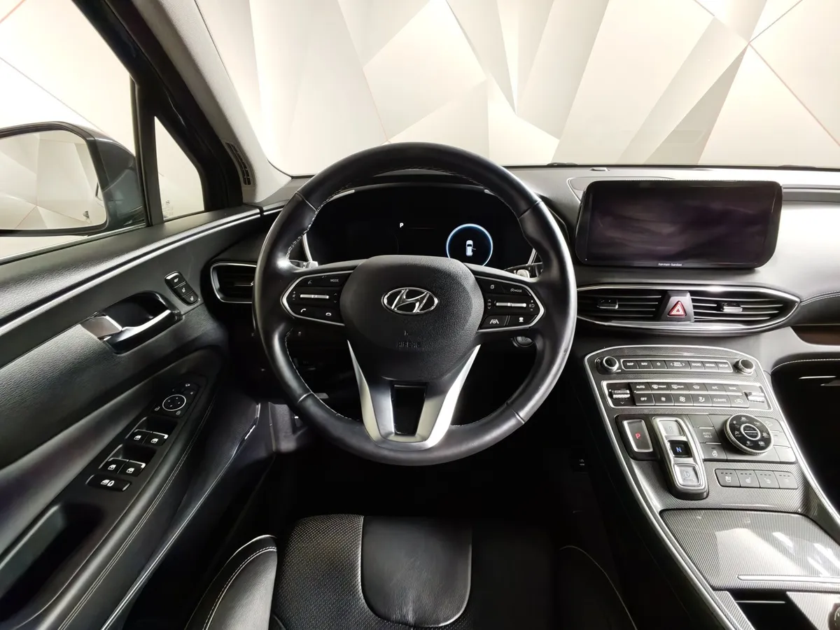Hyundai Santa Fe 2.2 CRDi AWD 8AT (200 л.с.) High-Tech Синий в АВИЛОН. Слайд №20