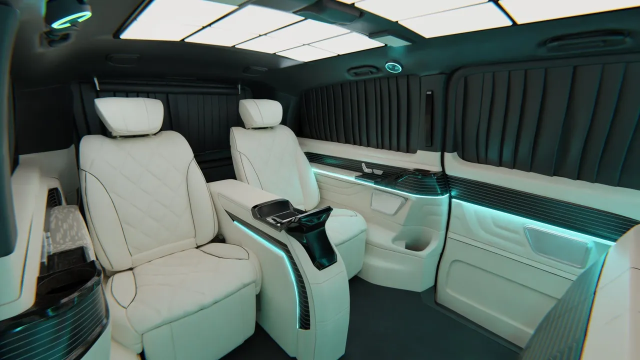 Mercedes-Benz V-Класс V 300 d L3 4MATIC 9G-TRONIC (237 л.с.) Exclusive Черный в АВИЛОН. Слайд №10