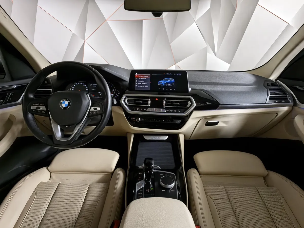 BMW X3 xDrive20d AT (190 л.с.) Lifestyle Синий в АВИЛОН. Слайд №11