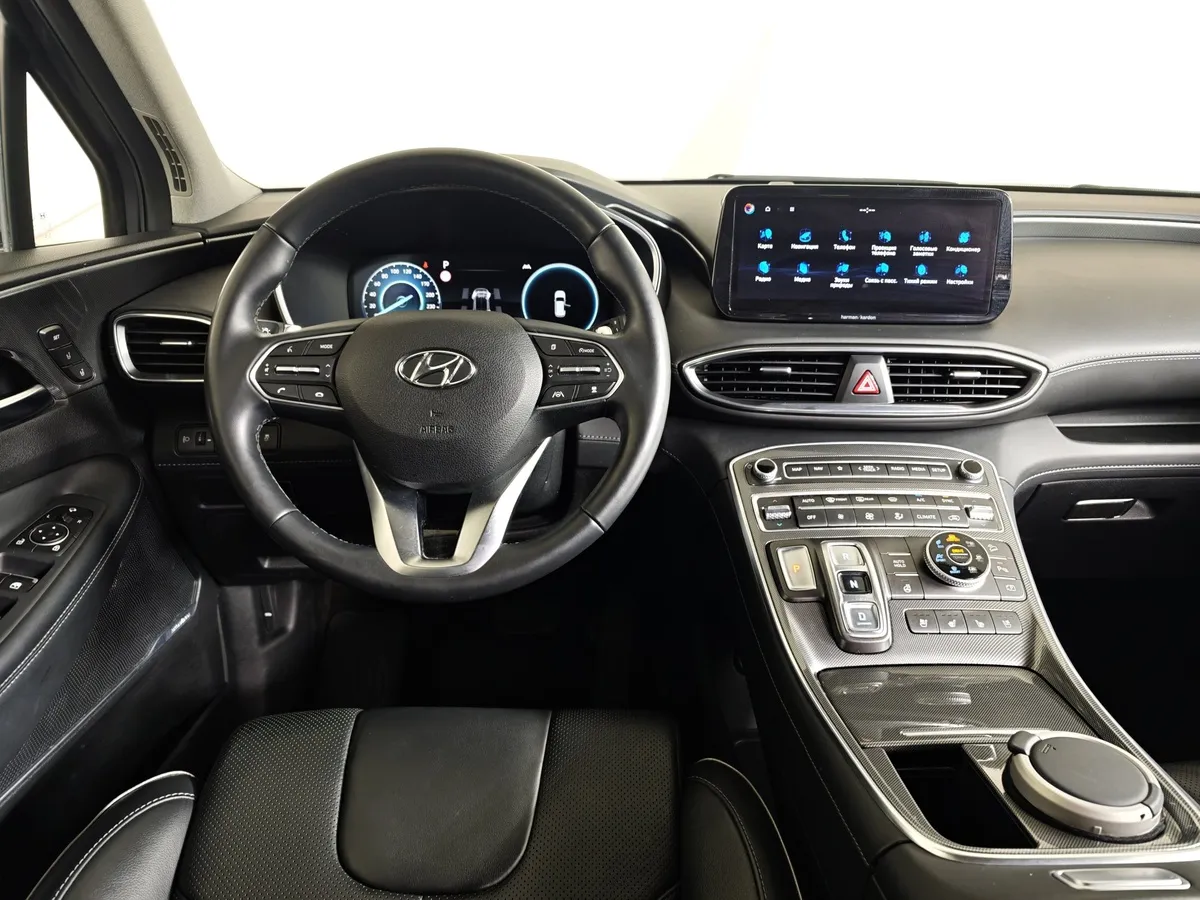 Hyundai Santa Fe 2.2 CRDi AWD 8AT (200 л.с.)  Prestige + Smart Sense Серый в АВИЛОН. Слайд №20